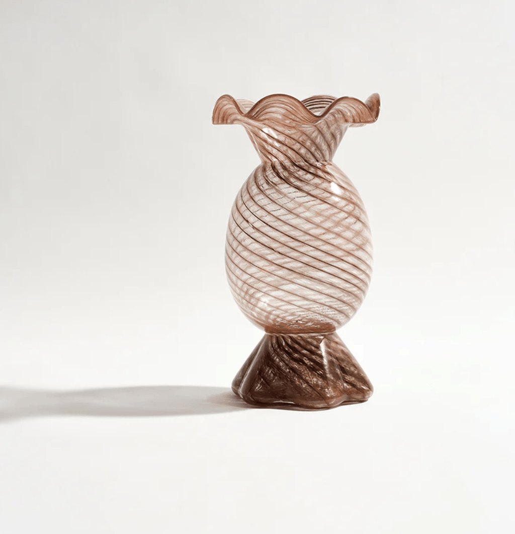 Bon Bon Vase - Chocolate-Vases & Vessels-KAS-Greenhouse Interiors Pty Ltd