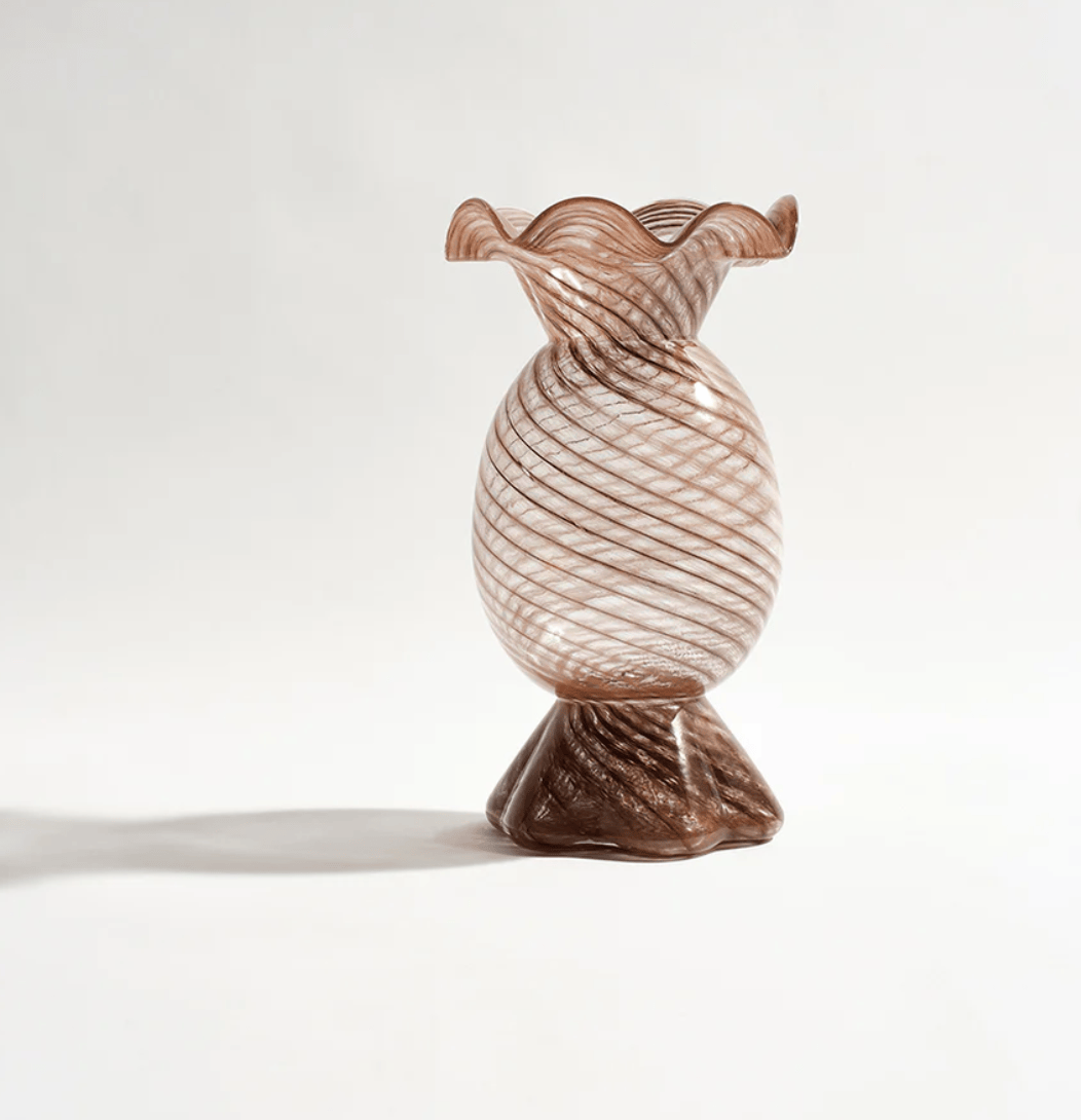 Bon Bon Vase - Chocolate-Vases & Vessels-KAS-Greenhouse Interiors Pty Ltd