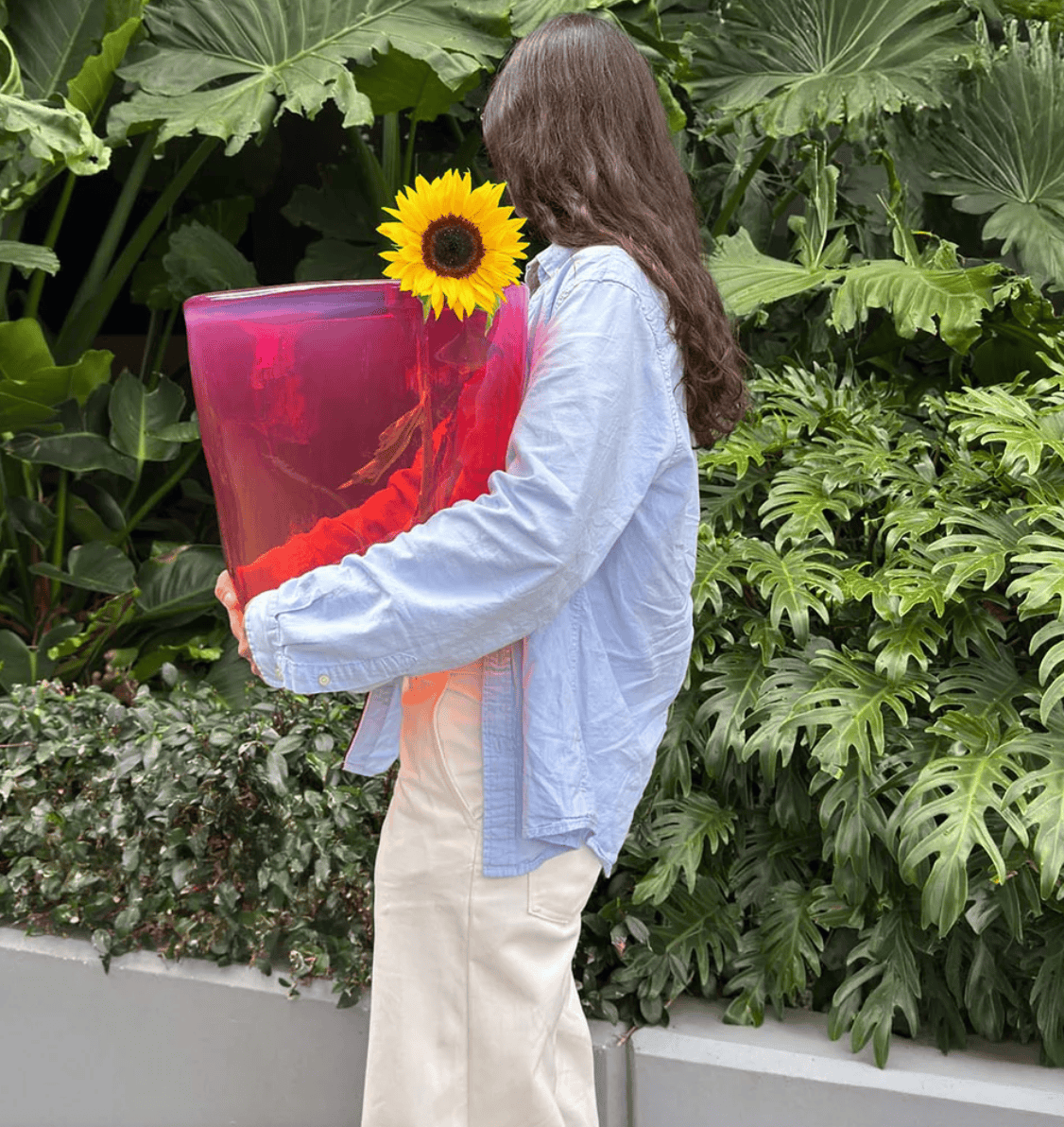 Enigma Vase - Magenta-Vases & Vessels-KAS-Greenhouse Interiors Pty Ltd