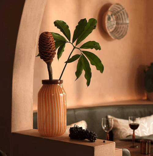 Frances Large Vase - Sherbet-Vases & Vessels-KAS-Greenhouse Interiors Pty Ltd