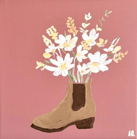 Stem In My Step - Original Art-Original Art-Alli Geers-Greenhouse Interiors Pty Ltd