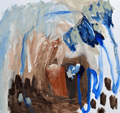 Blue Trees - Original Art-Original Art-Ann Rayment-Greenhouse Interiors Pty Ltd