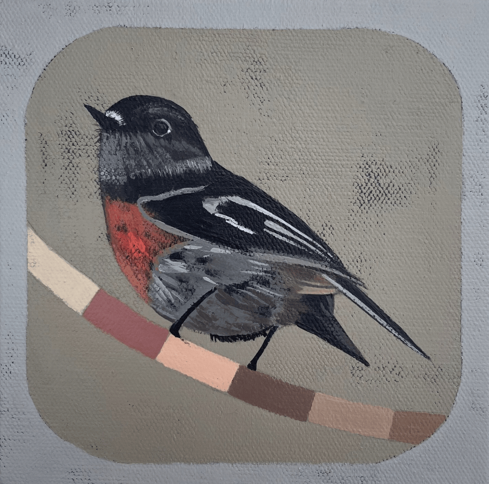 Wild And Free, Robin - Original Art-Original Art-Tania Lucas-Greenhouse Interiors Pty Ltd