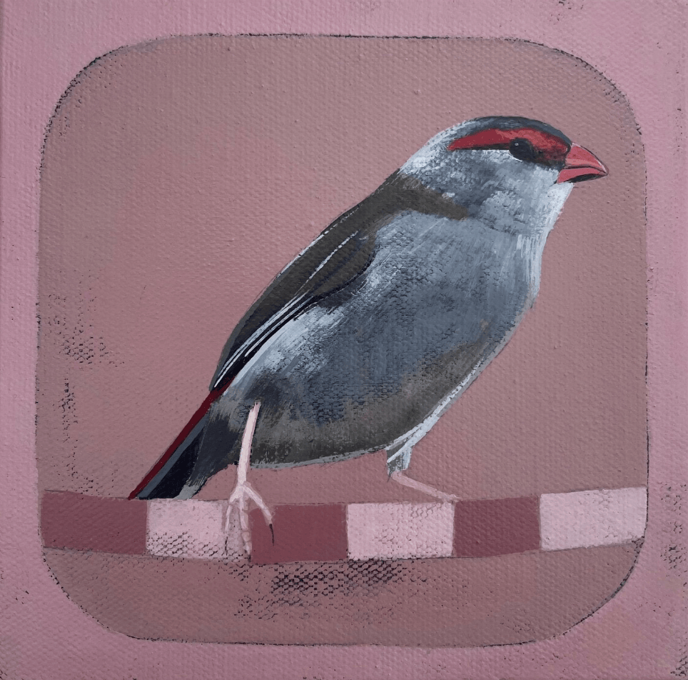 Wild And Free, Finch - Original Art-Original Art-Tania Lucas-Greenhouse Interiors Pty Ltd