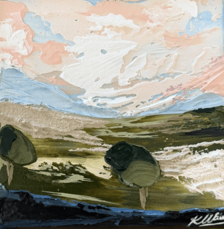 Hand In Hand - Original Art-Original Art-Katie Leavey-Greenhouse Interiors Pty Ltd