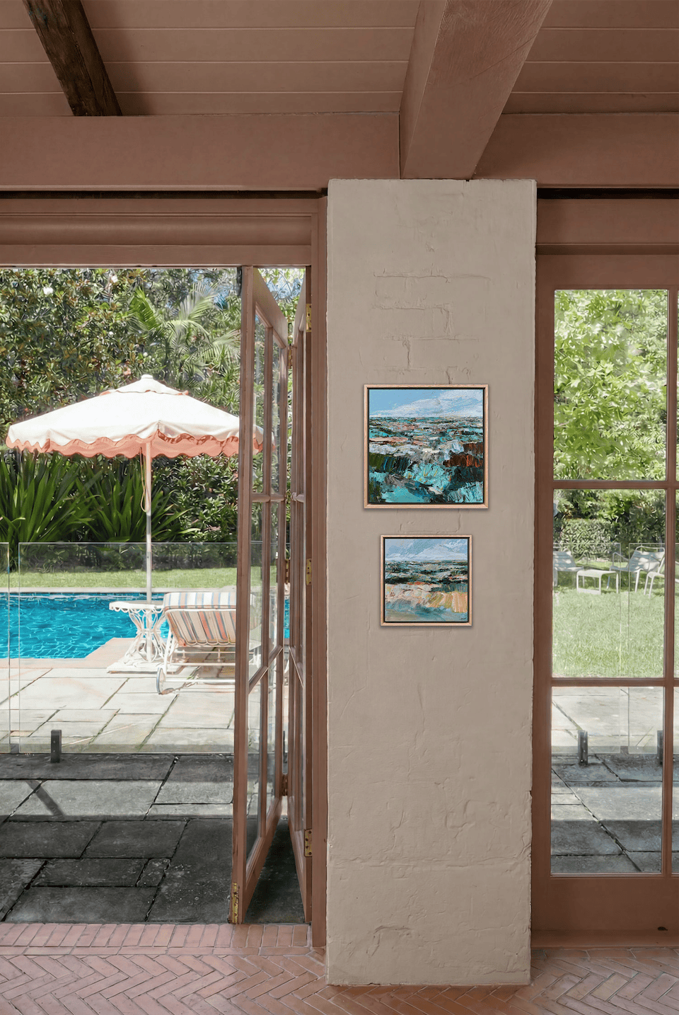Blue Divide - Original Artwork-Original Art-Katie Wyatt-Greenhouse Interiors Pty Ltd