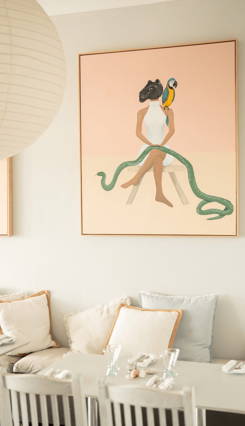 A Parrot's Song - Original Artwork-Original Art-Jasmine Forcadilla-Greenhouse Interiors Pty Ltd