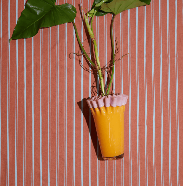 Kiki Pump Apricot Vase-Vases & Vessels-KAS-Greenhouse Interiors Pty Ltd