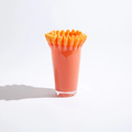 Kiki Pump Orange Vase-Vases & Vessels-KAS-Greenhouse Interiors Pty Ltd