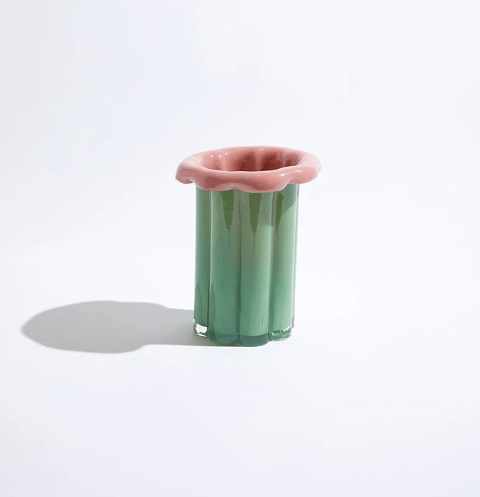 Buttercup Green Vase-Vases & Vessels-KAS-Greenhouse Interiors Pty Ltd