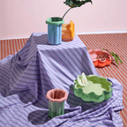 Buttercup Green Vase-Vases & Vessels-KAS-Greenhouse Interiors Pty Ltd