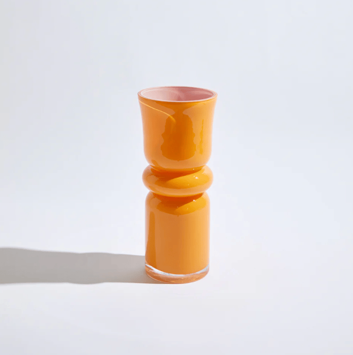 Toronto Large Apricot Vase-Vases & Vessels-KAS-Greenhouse Interiors Pty Ltd
