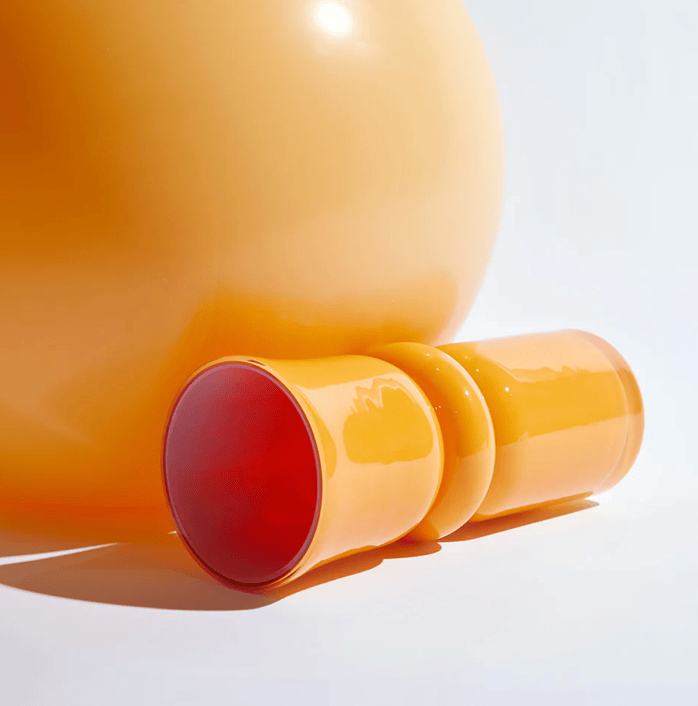 Toronto Large Apricot Vase-Vases & Vessels-KAS-Greenhouse Interiors Pty Ltd