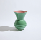 Tribeca Large Green Vase-Vases & Vessels-KAS-Greenhouse Interiors Pty Ltd