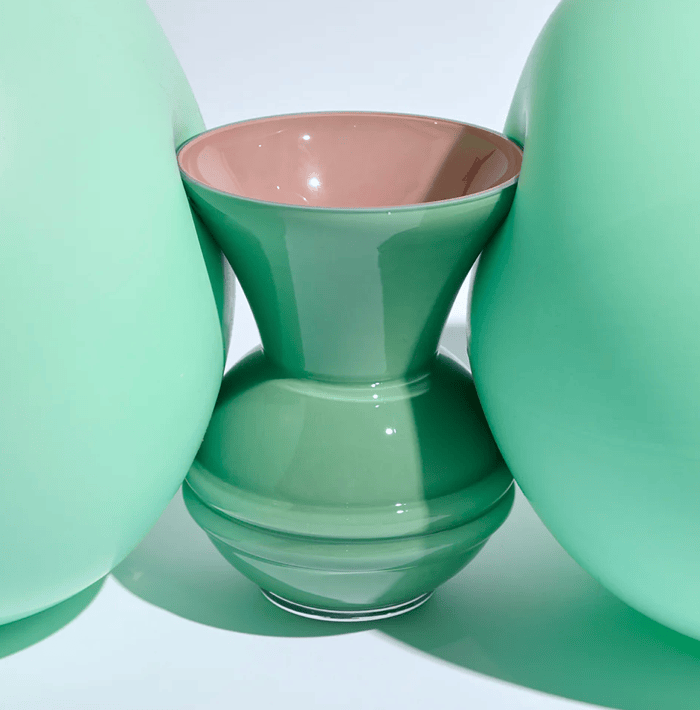 Tribeca Large Green Vase-Vases & Vessels-KAS-Greenhouse Interiors Pty Ltd