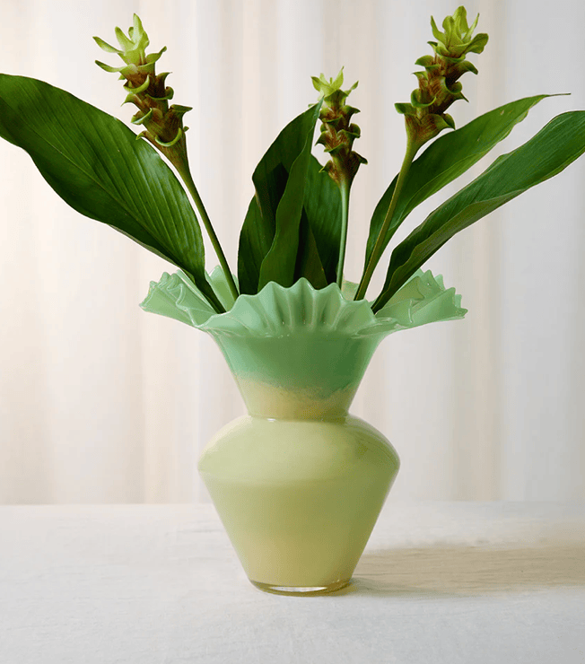 Aphrodite Vase Celadon-Vases & Vessels-KAS-Greenhouse Interiors Pty Ltd