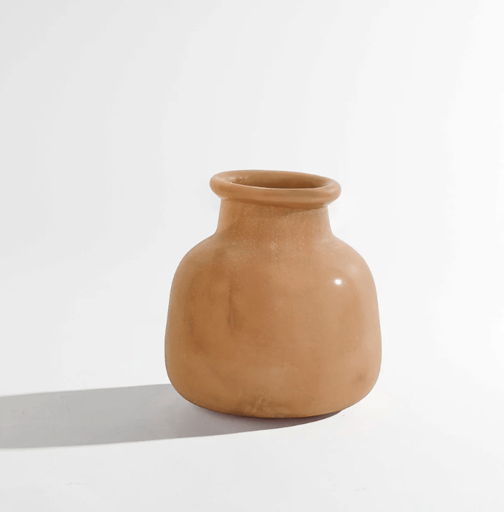Byron Round Vase - Toffee-Vases & Vessels-KAS-Greenhouse Interiors Pty Ltd