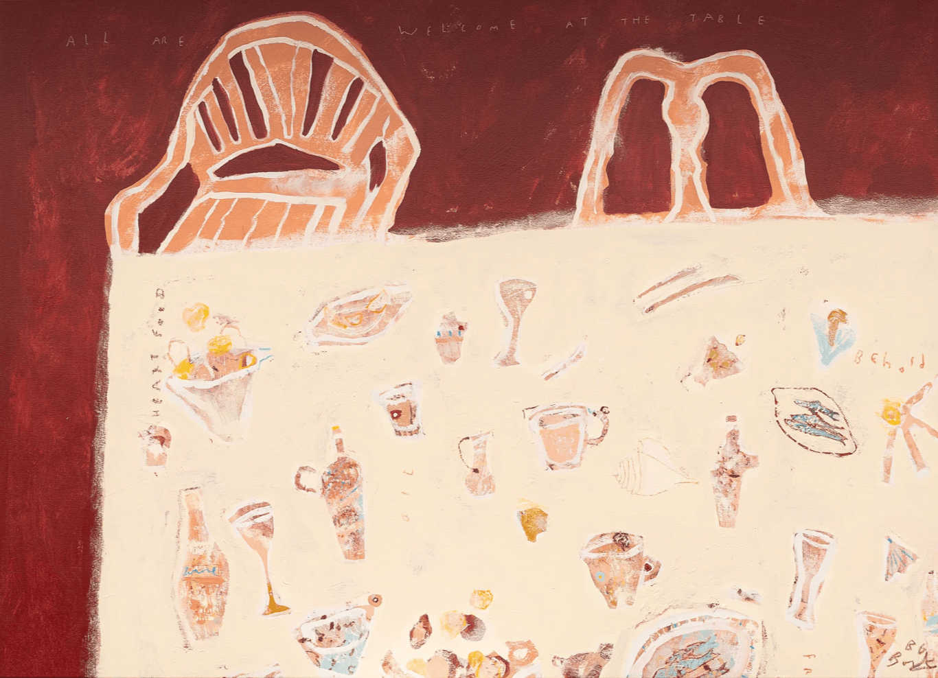 Lampara All are Welcome at the Table - Original Art