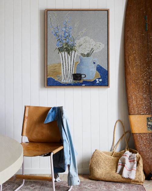 Vice Versa, Delphinium And Paper Whites - Original Art