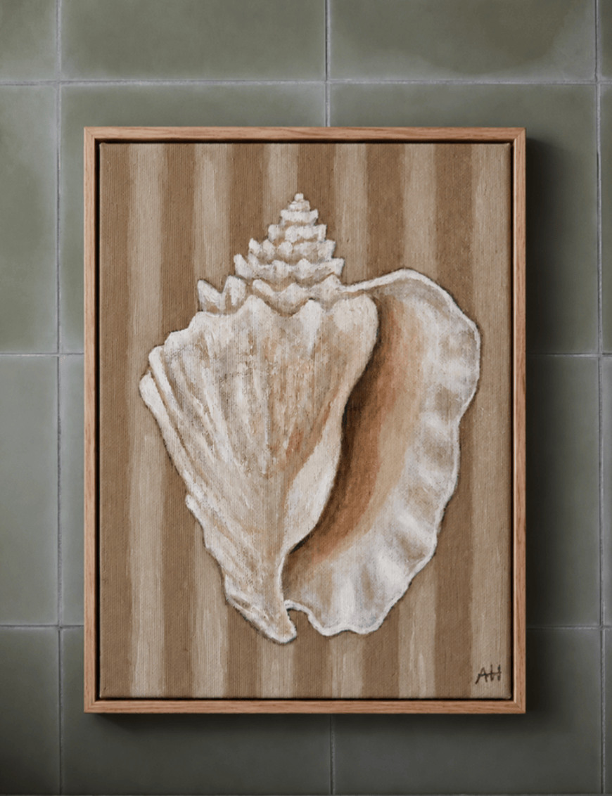 Caramel Stripe Conch - Original Art