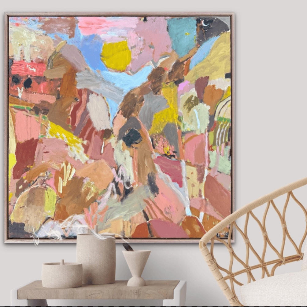 Campfire at Simpson's Gap - Original Artwork