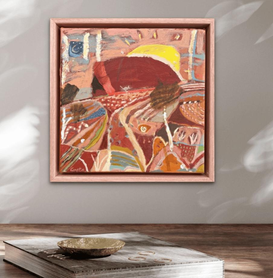 Sacred Uluru Sun  - Original Artwork