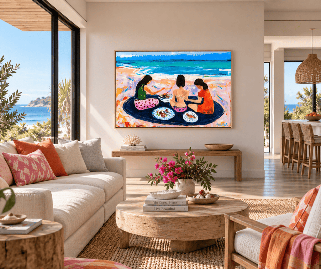 Beach Picnic - Original Art-Original Art-Angela Hawkey-Greenhouse Interiors