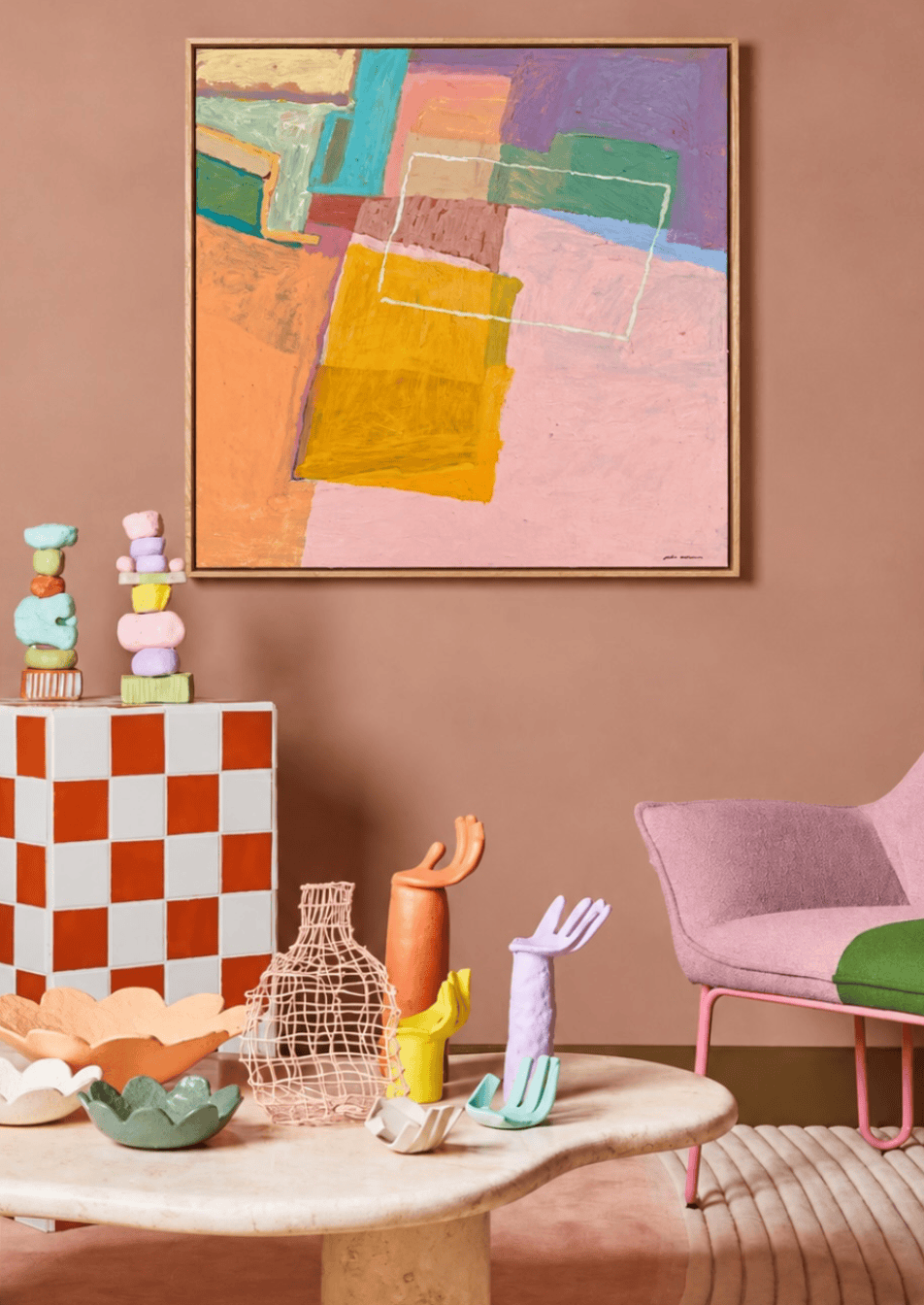 Wandering The Neighbourhood - Original Art-Original Art-Jackie Anderson-Greenhouse Interiors