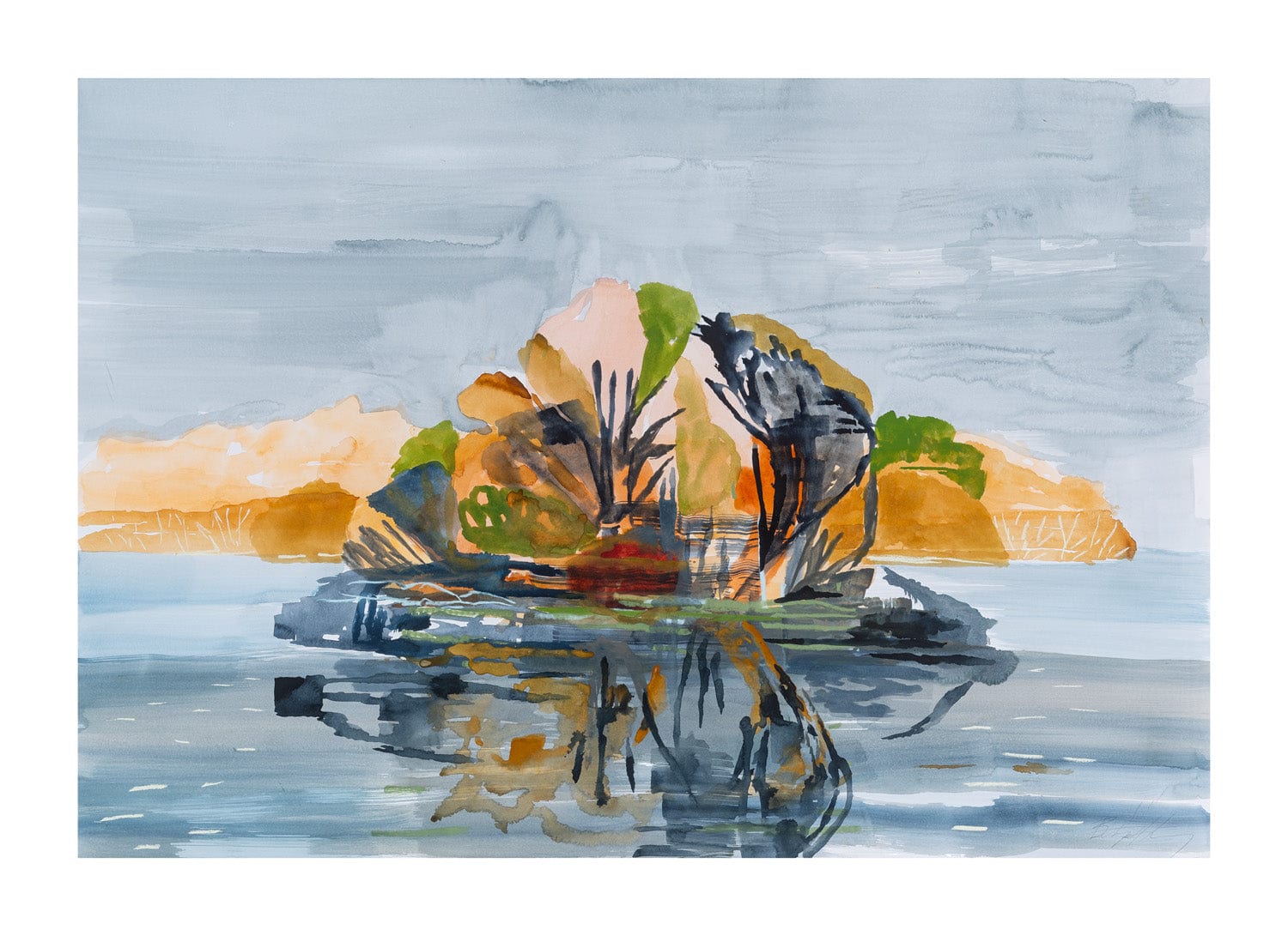 The Island, August Full Moon - Limited Edition Print