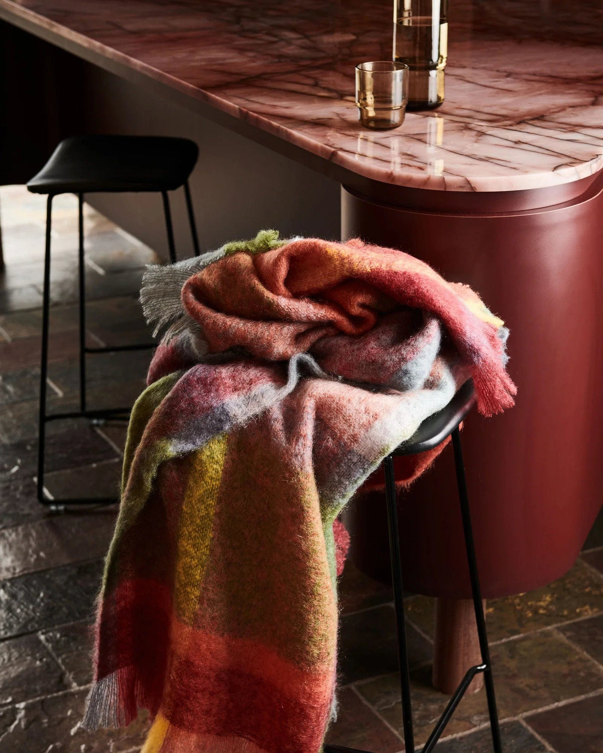 Mohair Throw - Applewood