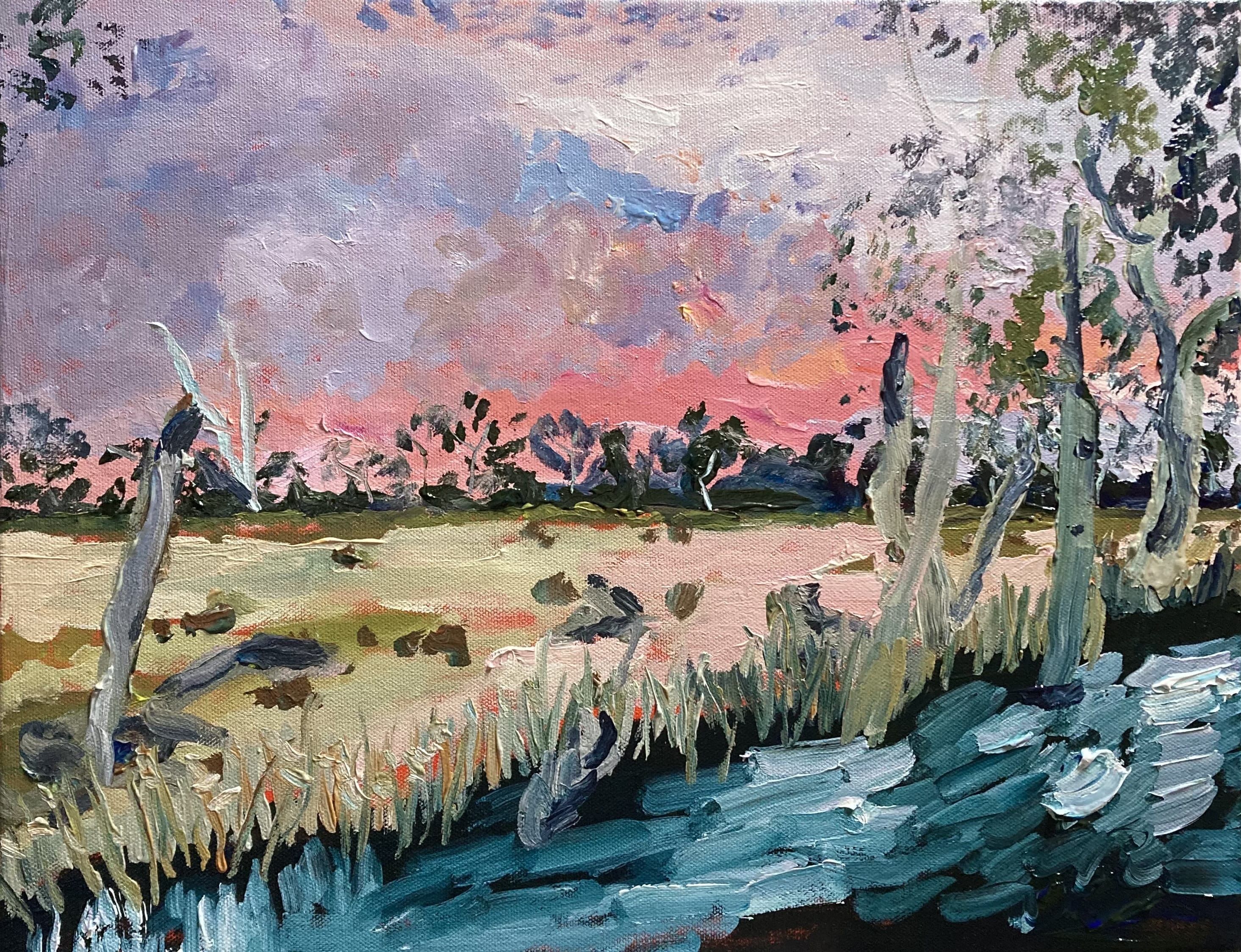 Sunrise Near Monak - Original Art-Original Art-Linzie Joanne-Greenhouse Interiors Pty Ltd