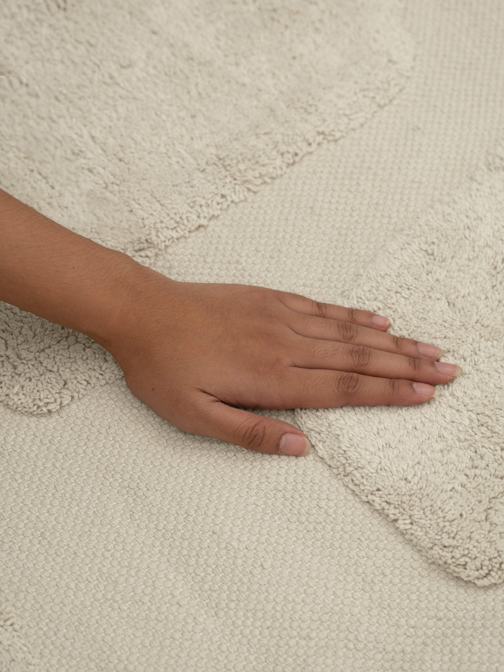 Tarkine Neutral Washable Wool Fine Cut Pile Rug