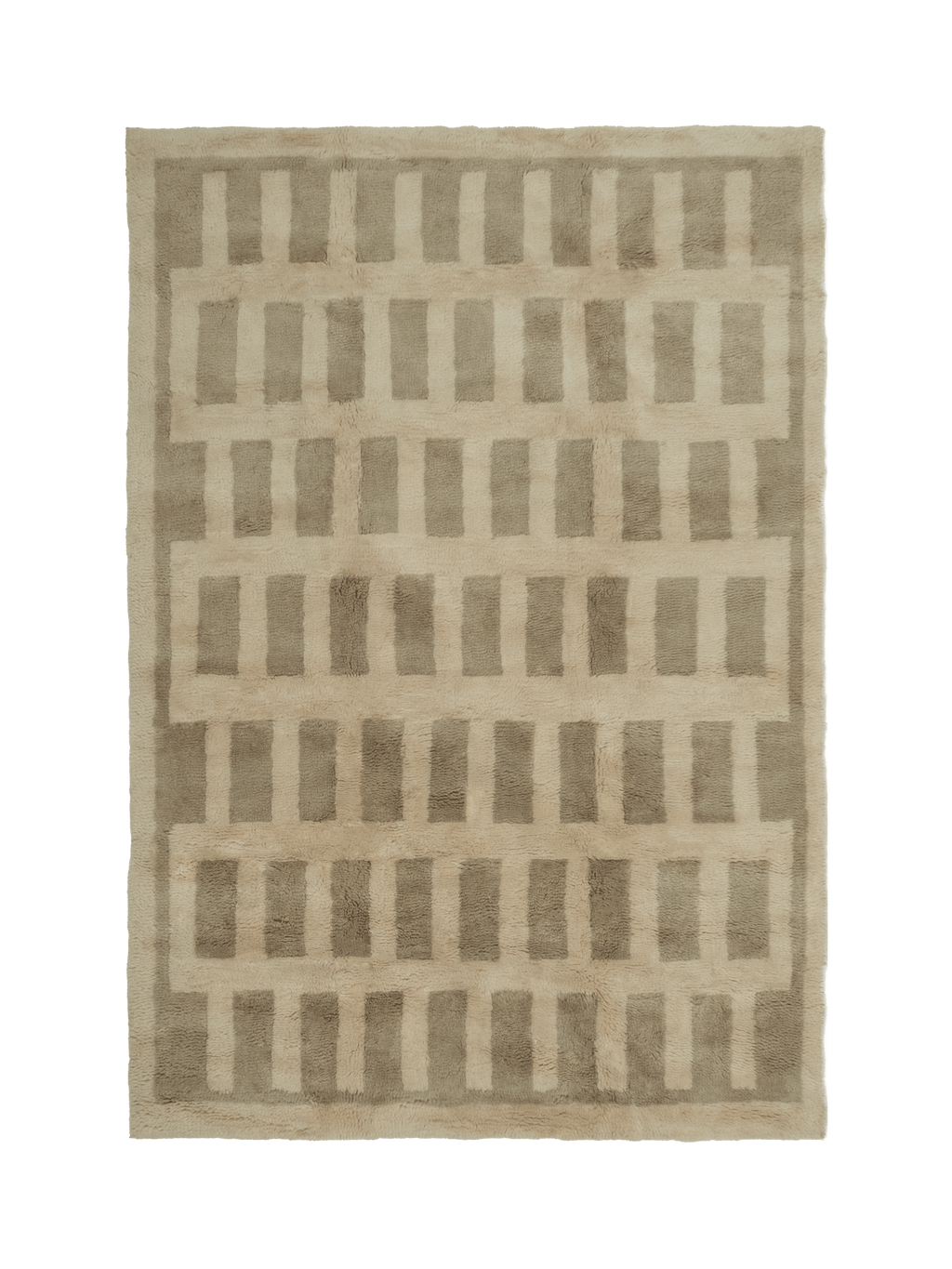 Tasman Neutral Washable Wool Fine Cut Pile Rug