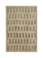 Tasman Neutral Washable Wool Fine Cut Pile Rug