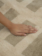 Tasman Neutral Washable Wool Fine Cut Pile Rug