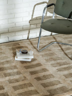 Tasman Neutral Washable Wool Fine Cut Pile Rug