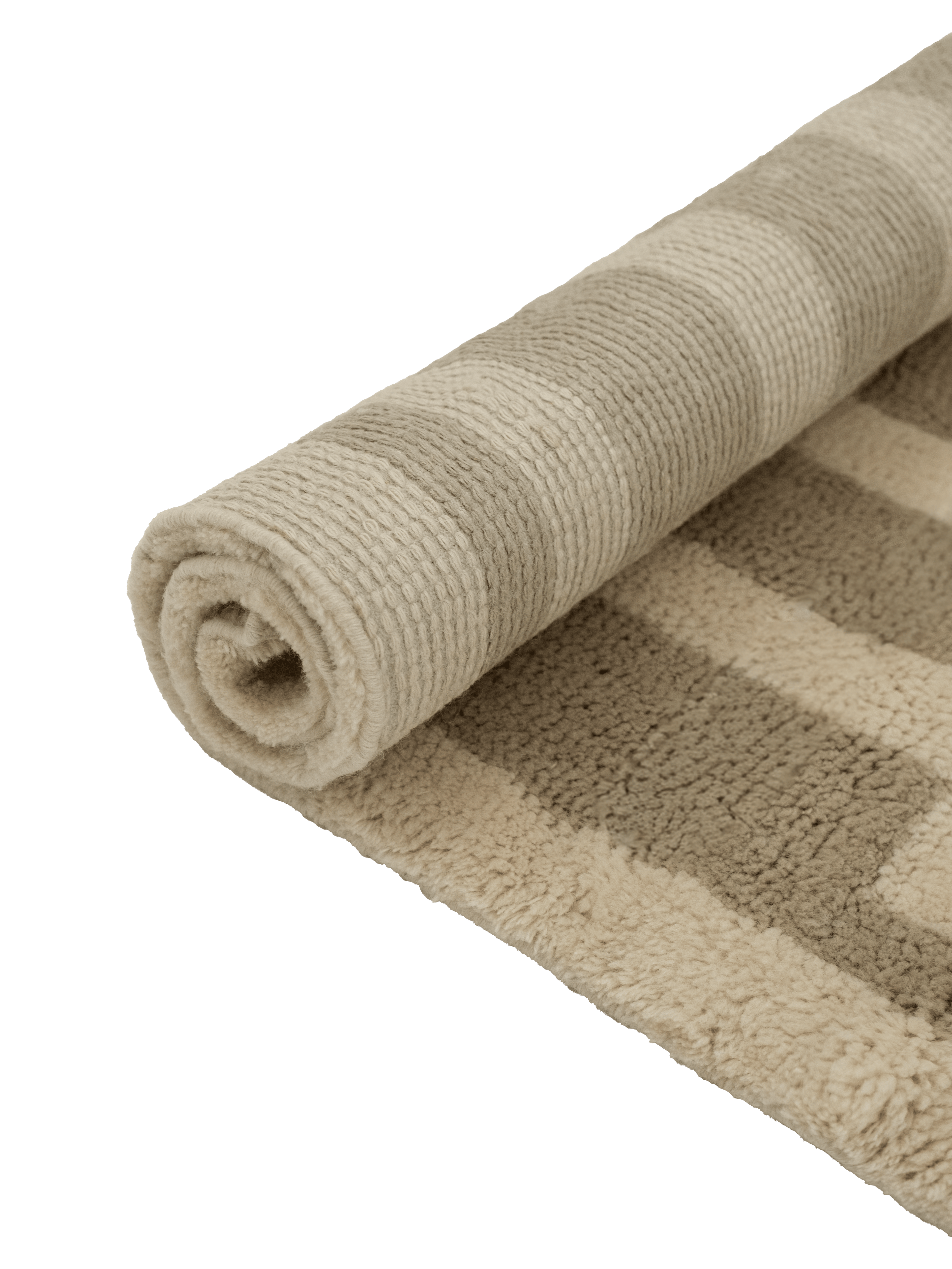 Tasman Neutral Washable Wool Fine Cut Pile Rug