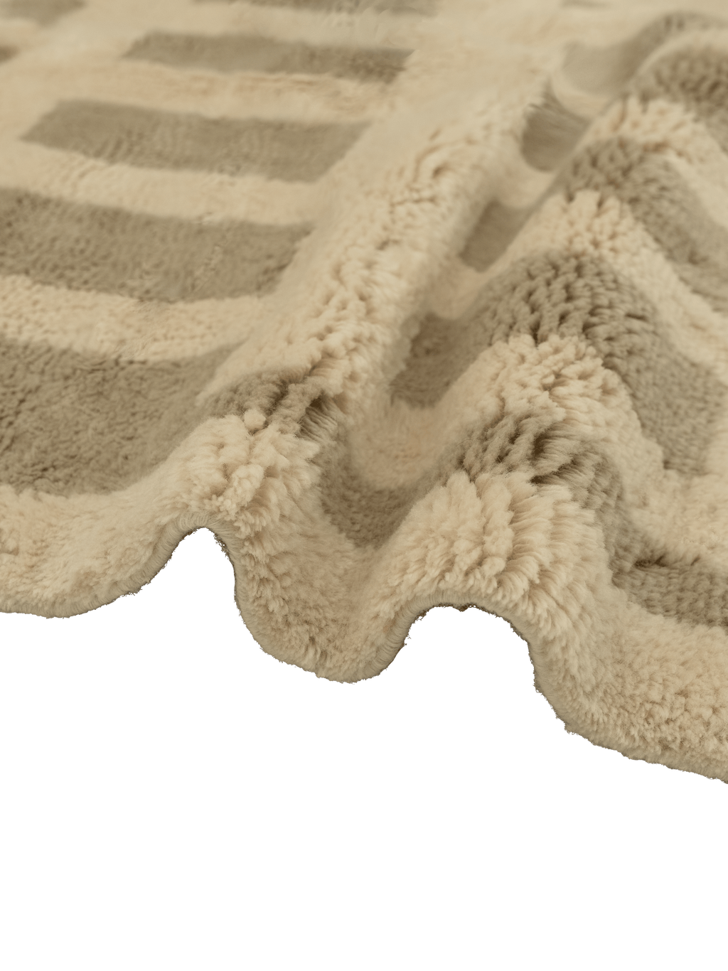 Tasman Neutral Washable Wool Fine Cut Pile Rug