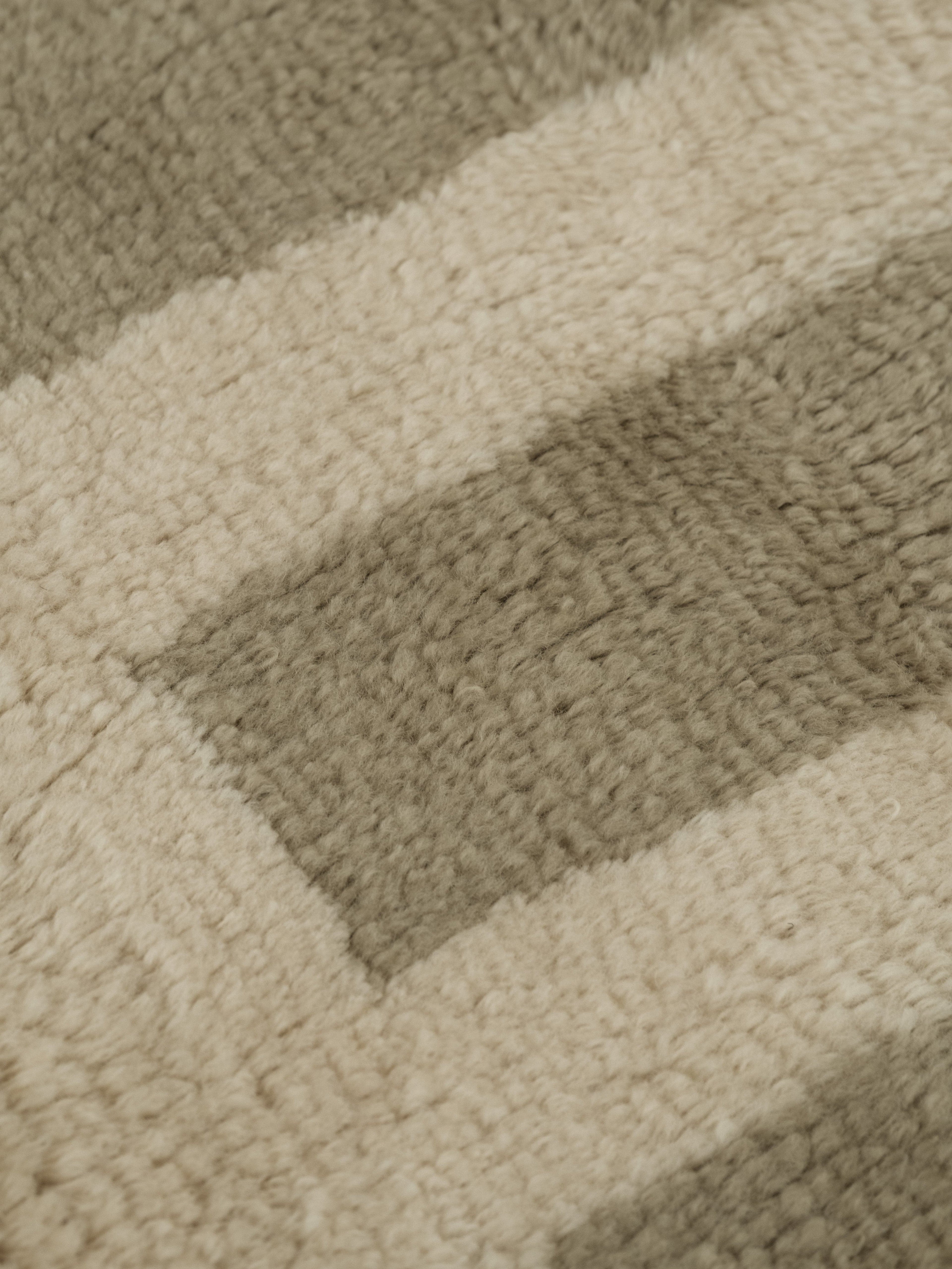 Tasman Neutral Washable Wool Fine Cut Pile Rug