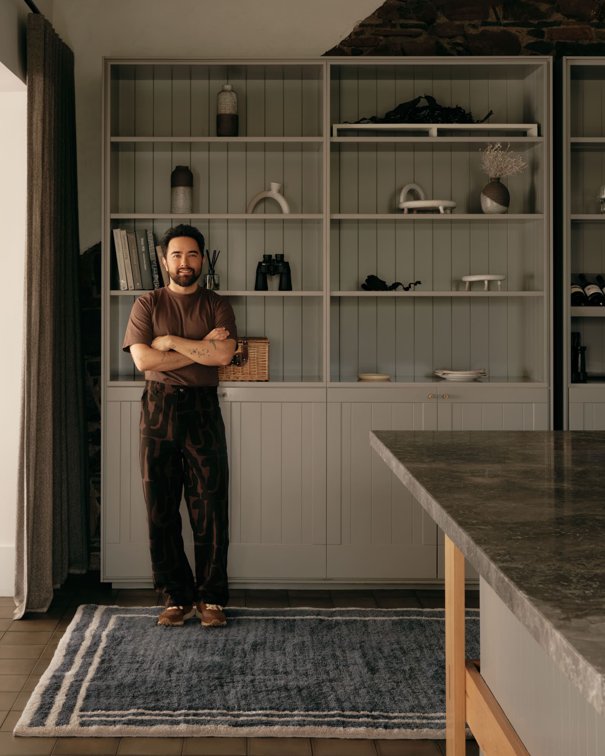 Tempest Steel Blue Washable Wool Fine Cut Pile Rug