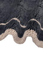 Tempest Steel Blue Washable Wool Fine Cut Pile Rug