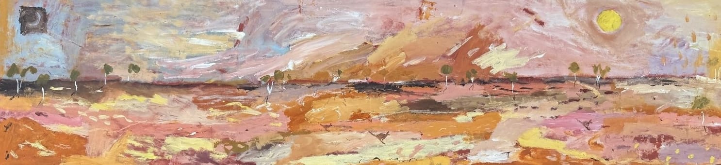 Red Earth, Passing Storm - Original Artwork-Original Art-Greta Hounslow-Greenhouse Interiors Pty Ltd