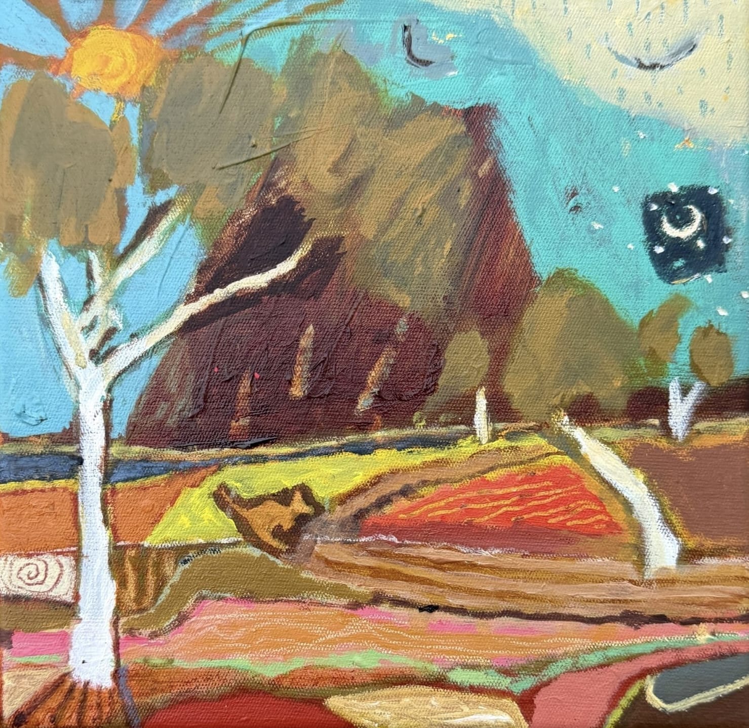 Sunshine And Red Dirt - Original Artwork-Original Art-Greta Hounslow-Greenhouse Interiors Pty Ltd