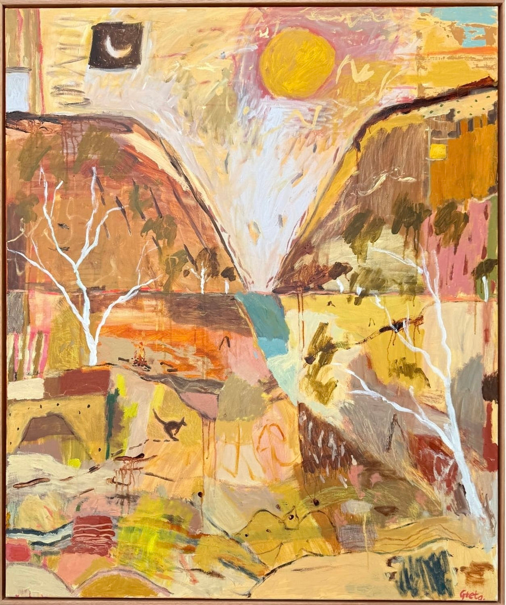 Ancient Gorge - Original Artwork-Original Art-Greta Hounslow-Greenhouse Interiors Pty Ltd