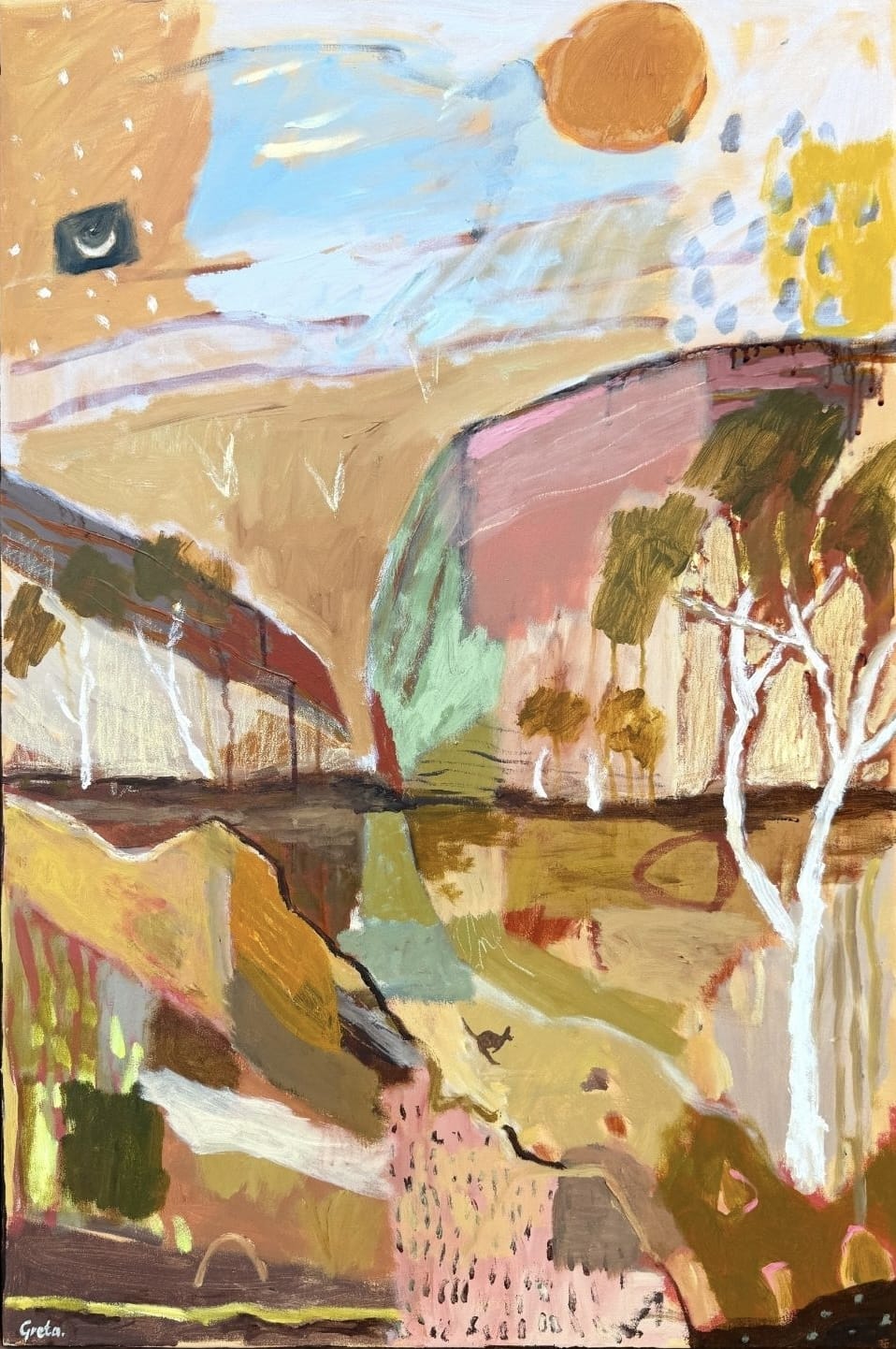 Sundown At Kings Canyon - Original Artwork