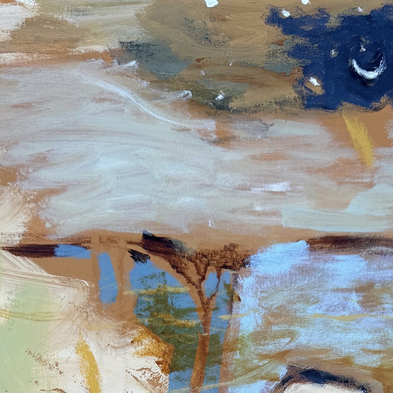 Warm Stones At Sundown - Original Artwork-Original Art-Greta Hounslow-Greenhouse Interiors Pty Ltd