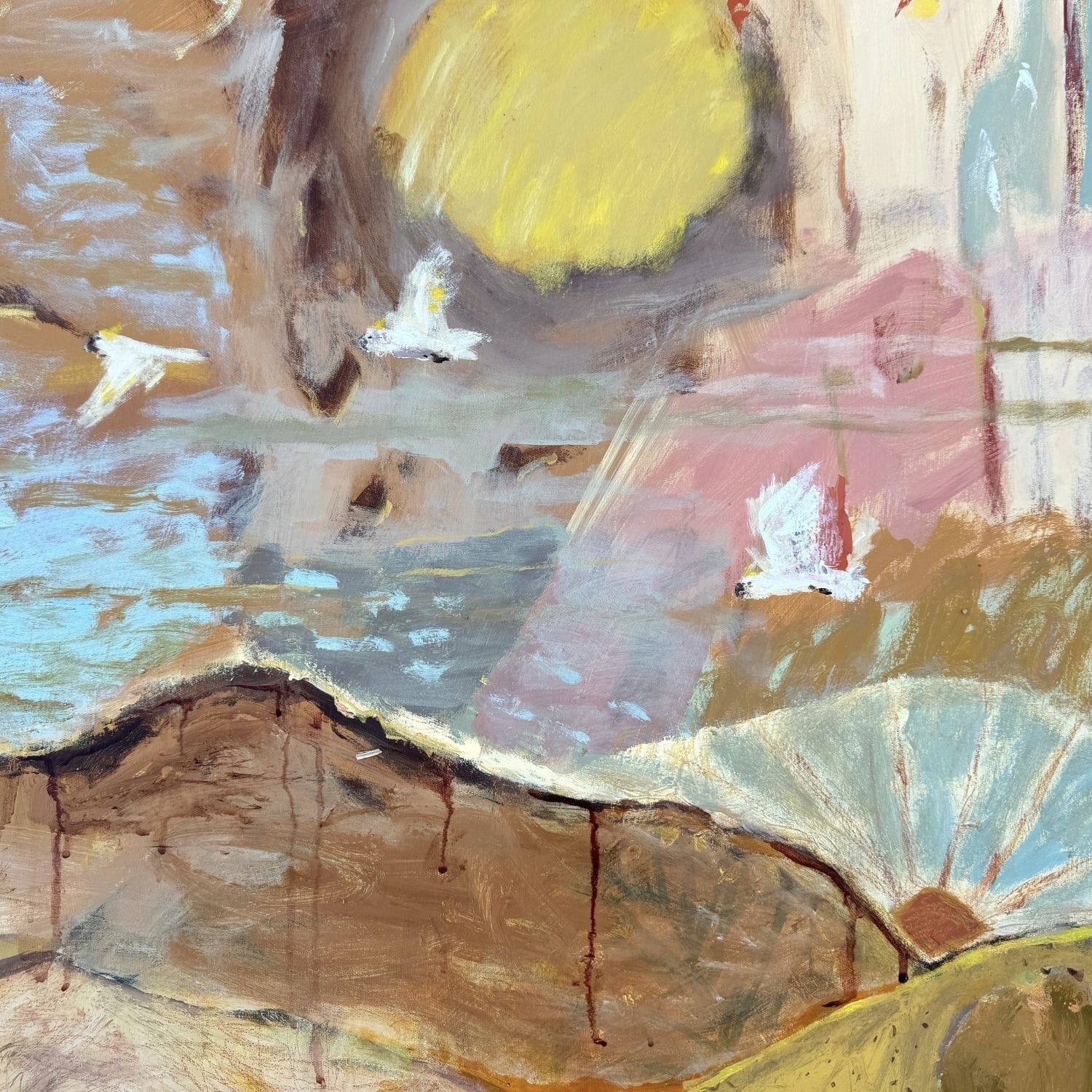 Warm Stones At Sundown - Original Artwork-Original Art-Greta Hounslow-Greenhouse Interiors Pty Ltd