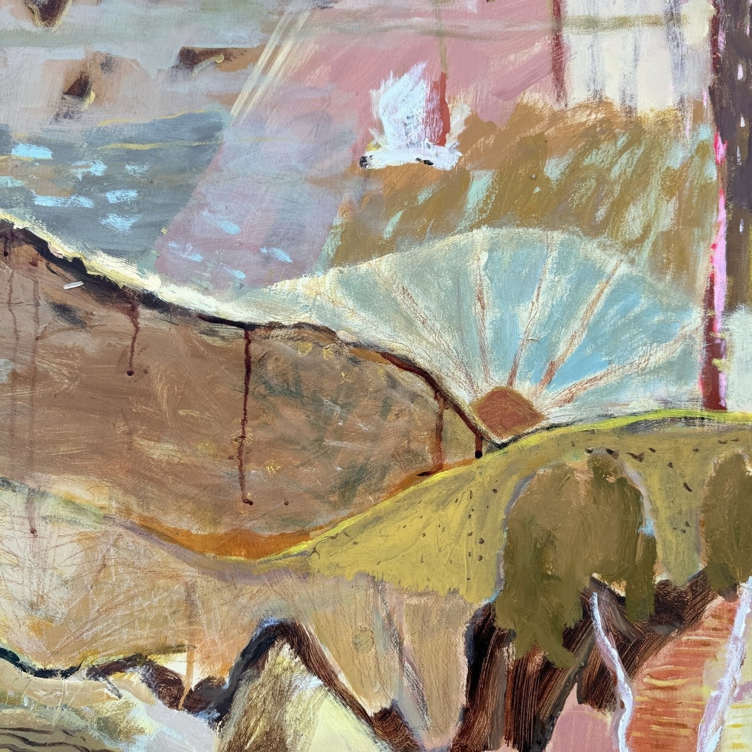 Warm Stones At Sundown - Original Artwork-Original Art-Greta Hounslow-Greenhouse Interiors Pty Ltd
