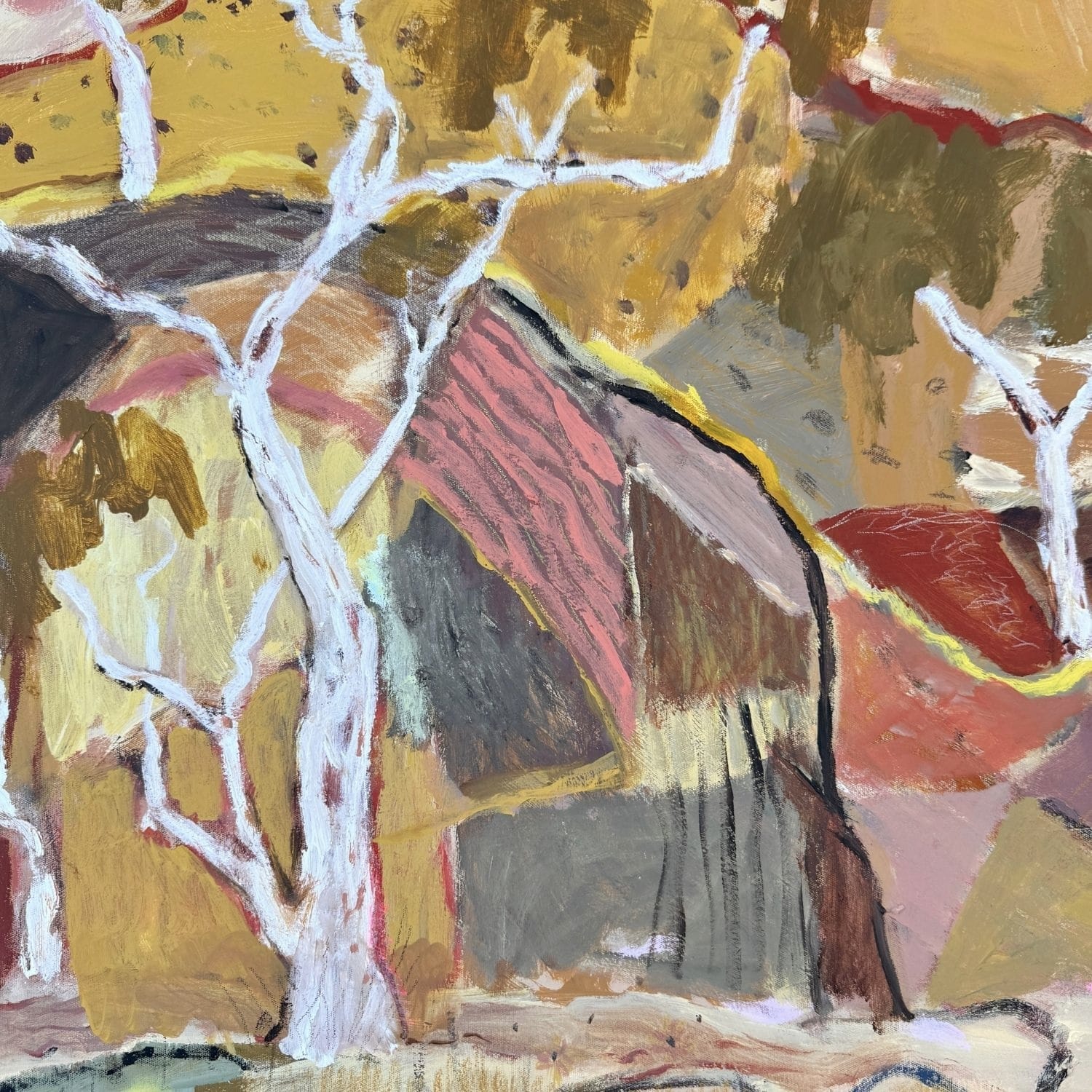 Warm Stones At Sundown - Original Artwork-Original Art-Greta Hounslow-Greenhouse Interiors Pty Ltd