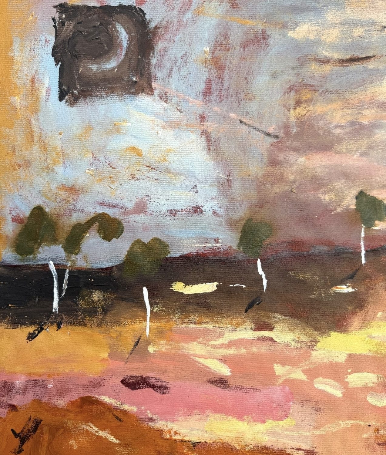 Red Earth, Passing Storm - Original Artwork-Original Art-Greta Hounslow-Greenhouse Interiors Pty Ltd